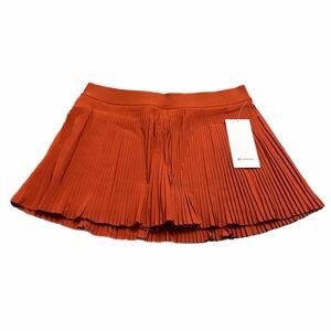 NWT Lululemon Varsity High-Rise Pleated Tennis Skirt *14” (Autumn Rust) Size 14